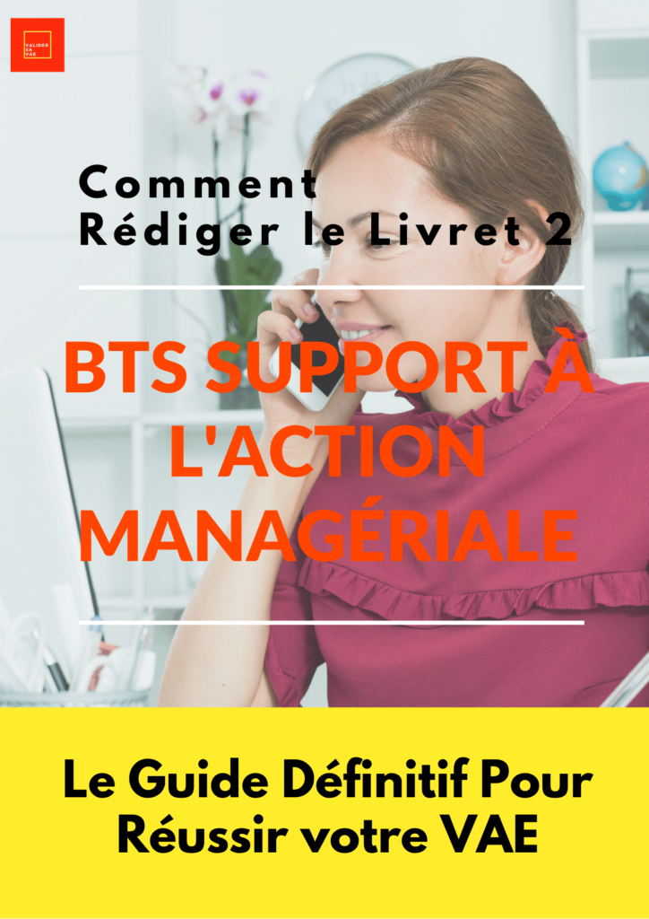 Livret 2 VAE BTS Support à l'Action Managériale